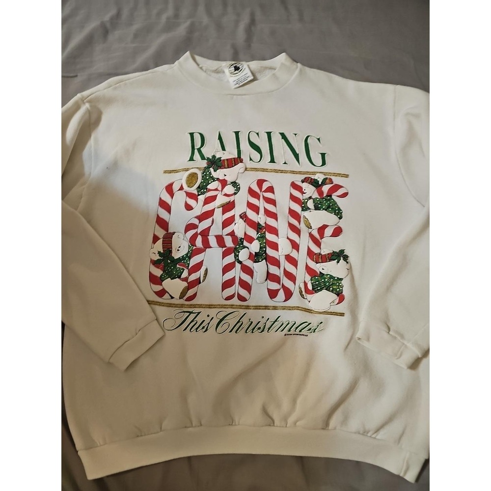 Vintage Raising Cane Bear Sweatshirt Funny